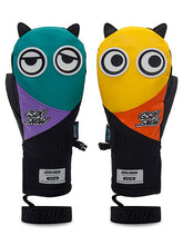 Aldult Unisex Cute Big Eyes Plush Snowboard Gloves Winter Mittens